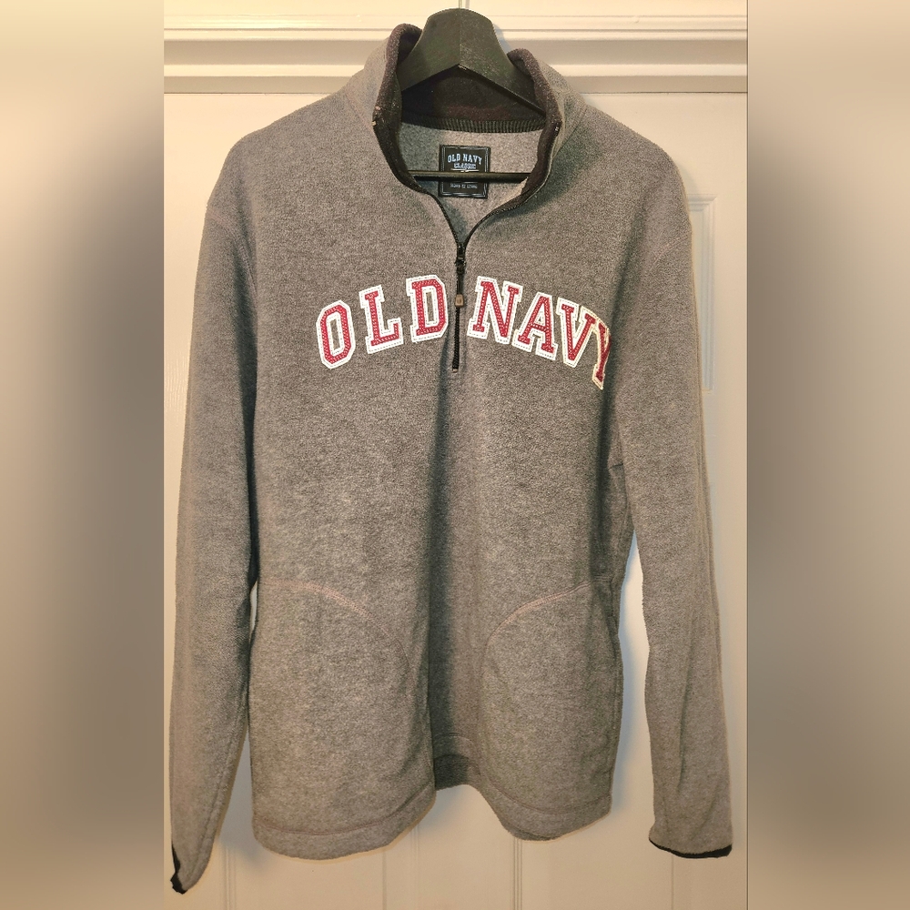 Old Navy Heather Gray Half-Zip Pullover